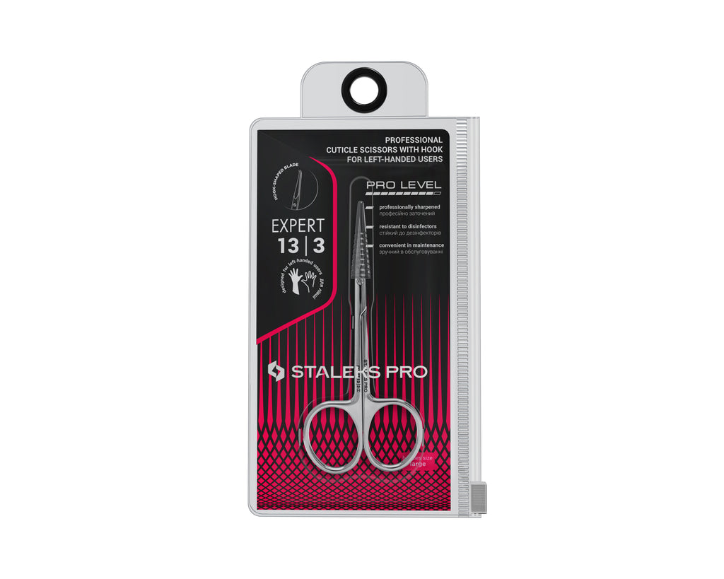 Professionelle Nagelhautschere mit Haken für Linkshänder EXPERT 13 TYP 3