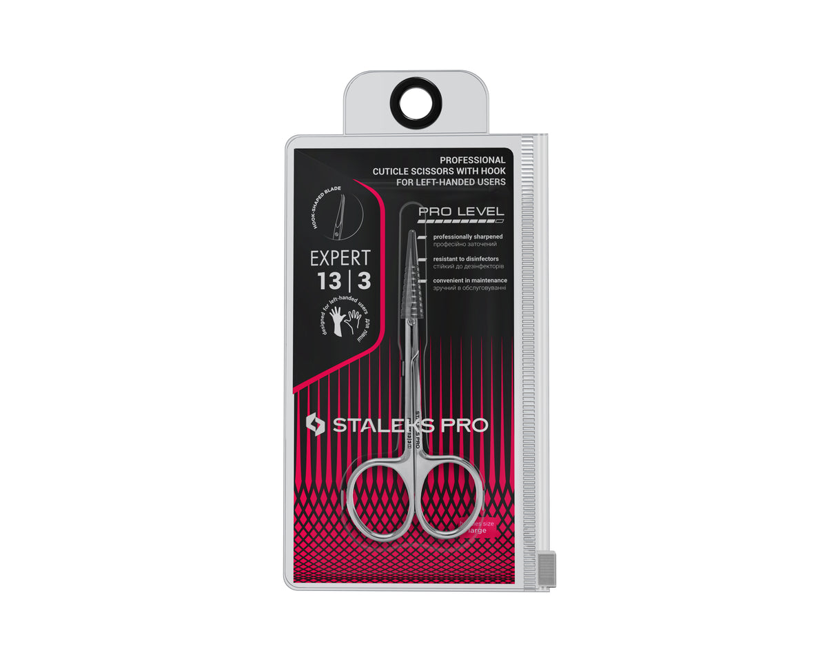 Professionelle Nagelhautschere mit Haken für Linkshänder EXPERT 13 TYP 3
