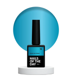 NAILSOFTHEDAY Color Top/Vitrage 12 — Halbtransparenter Kräftig Blauer Vitrage-Überlack, 10 ml