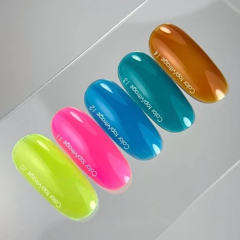NAILSOFTHEDAY Color Top/Vitrage 11 — Halbtransparenter Leuchtend Rosa Vitrage-Überlack, 10 ml