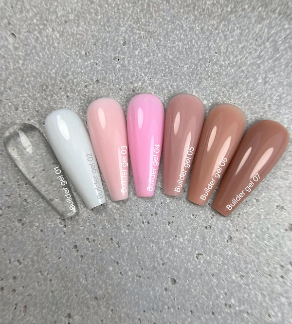 NAILSOFTHEDAY Builder Gel 05 — nudefarbener Gel für Nagelverlängerungen, 15 ml