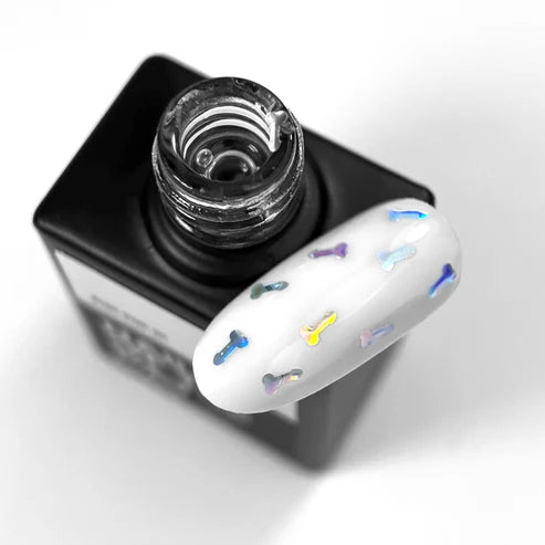 NAILSOFTHEDAY-SPASS! top 01 – Abschlusslack für Nägel mit holografischem Kunstdekor, ohne Klebeschicht, 10 ml