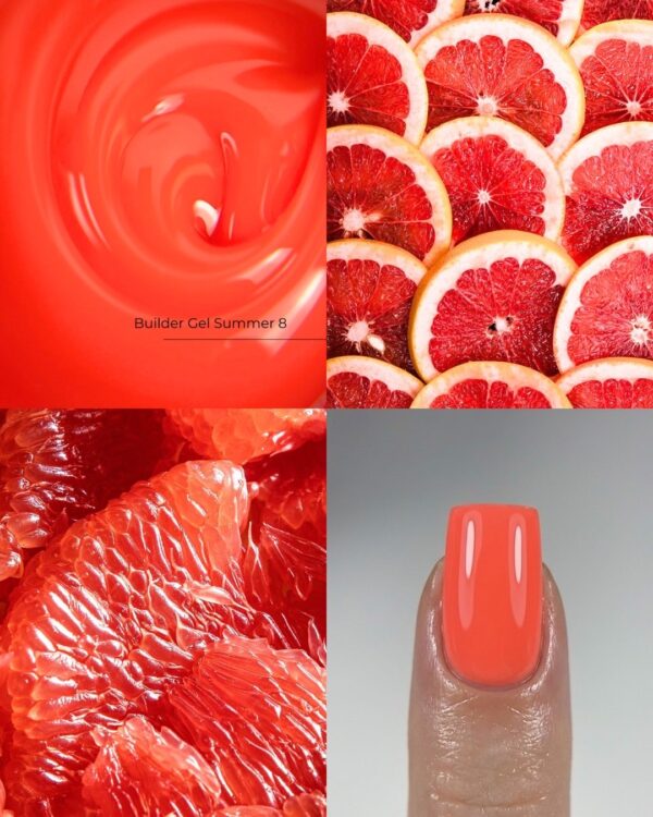 Builder Gel Summer Nr.8  Crystal Professional HEMA & TPO Free