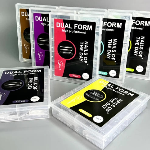 NAILSOFTHEDAY Dual Form Ballerina (Typ 8) – Top-Ballerina-Formen für Nägel, 120 Stück