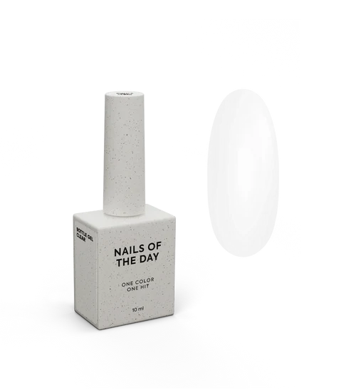 NAILSOFTHEDAY Flaschengel klar – transparentes ultrastarkes Gel, 10 ml