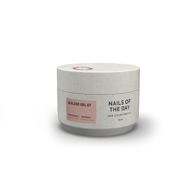 NAILSOFTHEDAY Builder Gel 07 — brauner Gel für Nagelverlängerungen, 15 ml