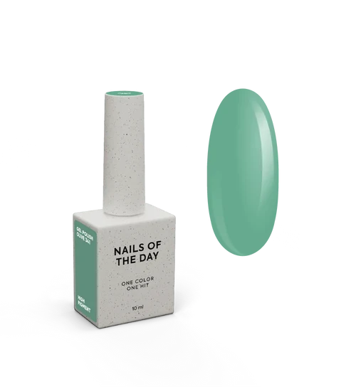 NAILSOFTHEDAY Let`s Special Olive 341 – kalter olivgrüner Gellack für Nägel, der in einer Schicht bedeckt, 10 ml