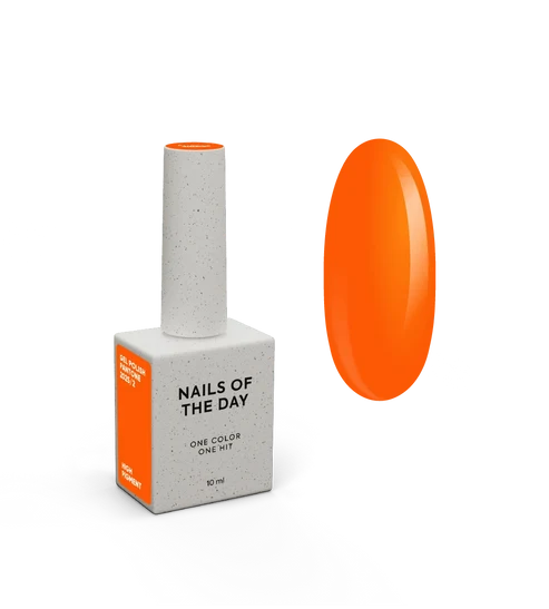 NAILSOFTHEDAY Let’s Special Pantone2025/2 — leuchtend neonoranger Gel-Lack, der in einer einzigen Schicht deckt, 10 ml.