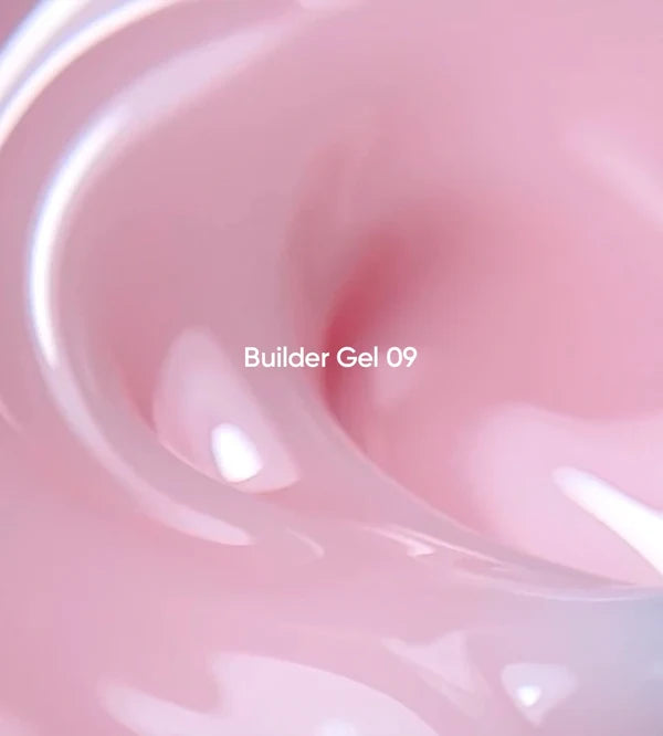 NAILSOFTHEDAY Builder Gel 09 — milchig-rosafarbener Gel für Nagelverlängerungen, 15 ml